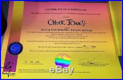 Bugs Bunny & Witch Hazel Truant Officer Chuck Jones Signed Cel WithCOA 97/750