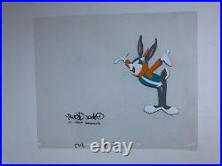 Bugs Bunny Yosemite Sam Original Animation Production Cel Chuck Jones Signed