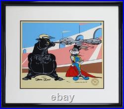 Bugs Bunny and Bull II Chuck Jones Cel Signed Limited Edition Looney Tunes Art