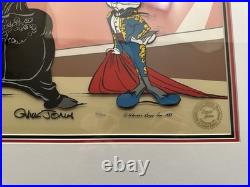 Bugs Bunny and Bull II Chuck Jones Cel Signed Limited Edition Looney Tunes Art
