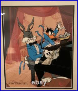 Bugs Bunny and Daffy In Concert, Signed By Chuck Jones Limited Ed. Animation Cel