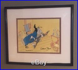 Bugs Bunny and Witch Hazel Animation Cel #129/200 Signed by Chuck Jones with COA