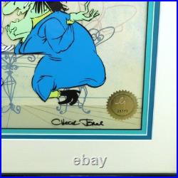Bugs Bunny and Witch Hazel Chuck Jones Signed Animation Cel