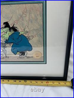Bugs Bunny and Witch Hazel limited edition sericel Signed Chuck Jones COA