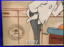 Bugs Bunny/daffy Duck Dentist Cel-chuck Jones Signed-rare Limited Edition (1987)