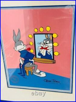 Bugs Bunny framed art signed by Chuck Jones 178/750 Rare