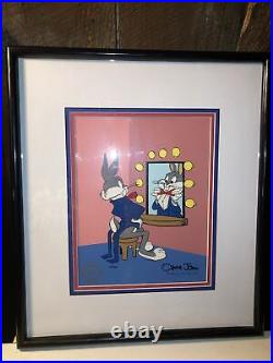 Bugs Bunny framed art signed by Chuck Jones 19/750 Rare EXCELLENT