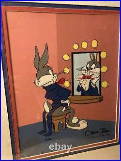 Bugs Bunny framed art signed by Chuck Jones 19/750 Rare EXCELLENT