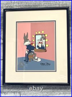 Bugs Bunny in Mirror Limited Cel Signed Chuck Jones Framed Circle Fine Art