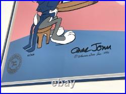 Bugs Bunny in Mirror Limited Cel Signed Chuck Jones Framed Circle Fine Art