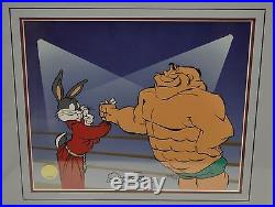 Bugs & Crusher Bugs Bunny Animation Art Cel Signed Chuck Jones Framed LE 300/500