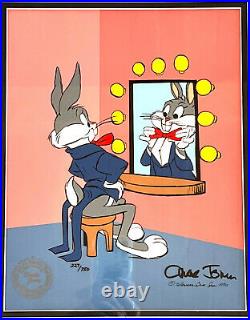 Bugs In The Mirror Original Cel Signed By Chuck Jones Framed And Mounted 227/750