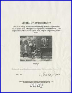 Bugs at the Piano 2001 human hand-signed Chuck Jones Artist Proof AP 31