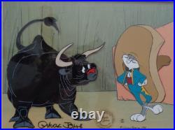 Bully For Bugs Signed Chuck Jomes 1984 Limited Edition Animation Cel