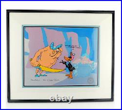 CALL ME A CAB Chuck Jones Signed Daffy Duck Ali Baba Cel Limited Edition Art