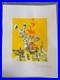 CHUCK JONES (15.7x 11.8) painting on old paper signed stamped