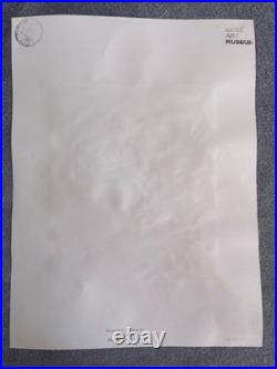 CHUCK JONES (15.7x 11.8) painting on old paper signed stamped
