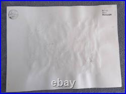 CHUCK JONES (15.7x 11.8) painting on old paper signed stamped