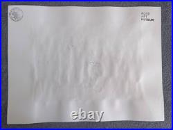 CHUCK JONES (15.7x 11.8) painting on old paper signed stamped