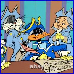 CHUCK JONES 1990 Ducklaration of Independence Limited Animation Cel HAND SIGNED