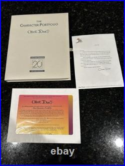CHUCK JONES 20 Signed Character Portfolio Warner Bros Giclee Lt Ed of 120 Letter