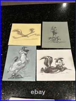 CHUCK JONES 20 Signed Character Portfolio Warner Bros Giclee Lt Ed of 120 Letter