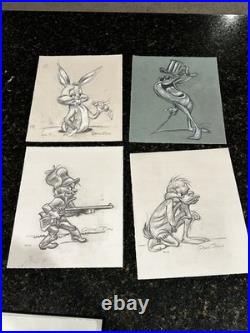 CHUCK JONES 20 Signed Character Portfolio Warner Bros Giclee Lt Ed of 120 Letter
