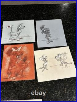 CHUCK JONES 20 Signed Character Portfolio Warner Bros Giclee Lt Ed of 120 Letter