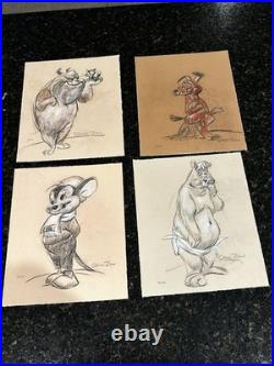 CHUCK JONES 20 Signed Character Portfolio Warner Bros Giclee Lt Ed of 120 Letter