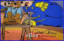 CHUCK JONES BEAR FOR PUNISHMENT ANIMATION CEL SIGNED #229/500 WithCOA