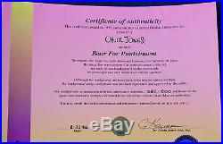 CHUCK JONES BEAR FOR PUNISHMENT ANIMATION CEL SIGNED #387/500 WithCOA