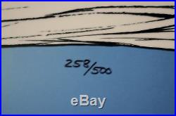 CHUCK JONES BUCK AND A QUARTER STAFF ANIMATION CEL SIGNED #258/500 WithCOA RARE