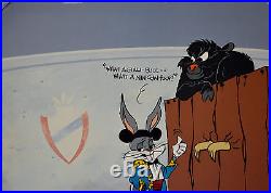 CHUCK JONES BUGS AND GULLI-BULL ANIMATION CEL SIGNED #287/750 WithCOA