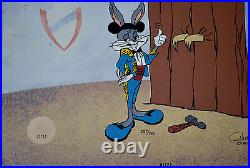 CHUCK JONES BUGS AND GULLI-BULL ANIMATION CEL SIGNED #287/750 WithCOA