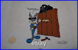 CHUCK JONES BUGS AND GULLI-BULL ANIMATION CEL SIGNED #287/750 WithCOA