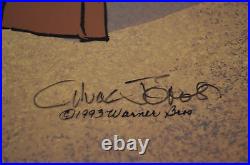 CHUCK JONES BUGS AND GULLI-BULL ANIMATION CEL SIGNED #287/750 WithCOA