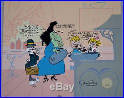 CHUCK JONES CEL BUGS AND WITCH HAZEL TRUANT OFFICER CEL SIGNED/#135/750 WithCOA