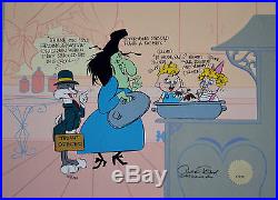 CHUCK JONES CEL BUGS AND WITCH HAZEL TRUANT OFFICER CEL SIGNED/#135/750 WithCOA