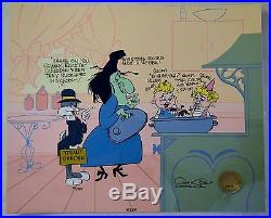 CHUCK JONES CEL BUGS AND WITCH HAZEL TRUANT OFFICER CEL SIGNED/#139/750 WithCOA