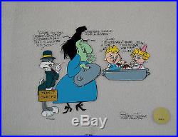 CHUCK JONES CEL BUGS AND WITCH HAZEL TRUANT OFFICER CEL SIGNED/#659/750 WithCOA