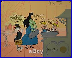 CHUCK JONES CEL BUGS AND WITCH HAZEL TRUANT OFFICER CEL SIGNED/#671/750 WithCOA
