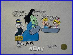 CHUCK JONES CEL BUGS AND WITCH HAZEL TRUANT OFFICER CEL SIGNED/#671/750 WithCOA