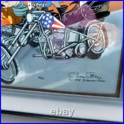 CHUCK JONES Cel Limited Edition Signed Easy Rider Art Bugs Bunny Cell Biker