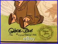 CHUCK JONES Daffy & Porky Pig Robin Hood Limited Edition Signed Cel