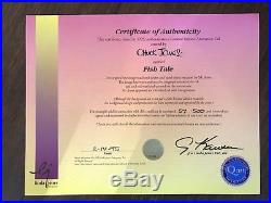 CHUCK JONES FISH TALE ANIMATION CEL SIGNED/# WithCOA #57/500