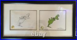 CHUCK JONES HOW THE GRINCH STOLE CHRISTMAS PRODUCTION DRAWING WithMATCHING CEL