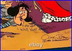 CHUCK JONES Hand Signed Animation Cel BUGS BUNNY SIR LOIN OF BEEF DAFFY DUCK COA