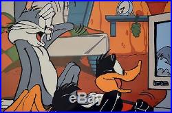 CHUCK JONES JUST FUR LAUGHS ANIMATION CEL SIGNED #235/500 WithCOA BUGS BUNNY