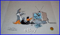 CHUCK JONES JUST FUR LAUGHS ANIMATION CEL SIGNED #239/500 WithCOA BUGS BUNNY