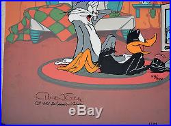 CHUCK JONES JUST FUR LAUGHS ANIMATION CEL SIGNED #241/500 WithCOA BUGS BUNNY